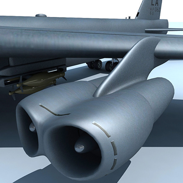 b52 fighter 3d model - B52 Bomber... by Gandoza