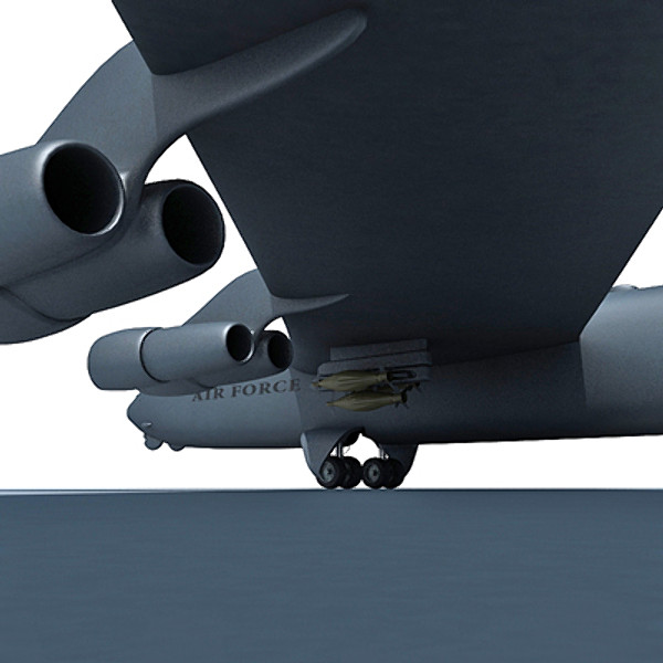 b52 fighter 3d model - B52 Bomber... by Gandoza