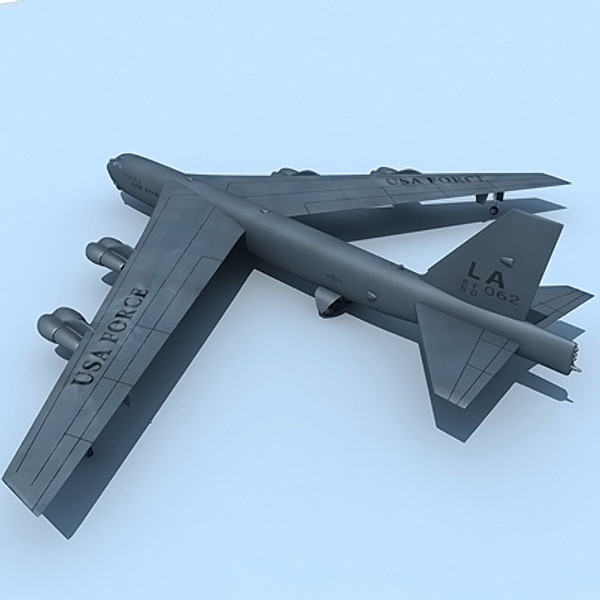 b52 fighter 3d model - B52 Bomber... by Gandoza