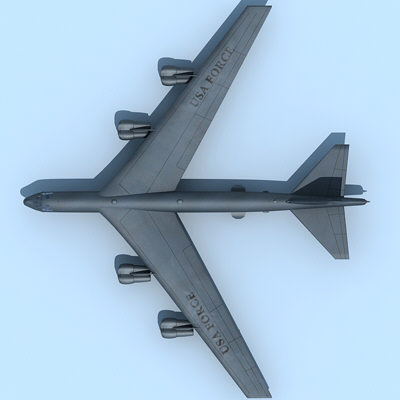 b52 fighter 3d model - B52 Bomber... by Gandoza