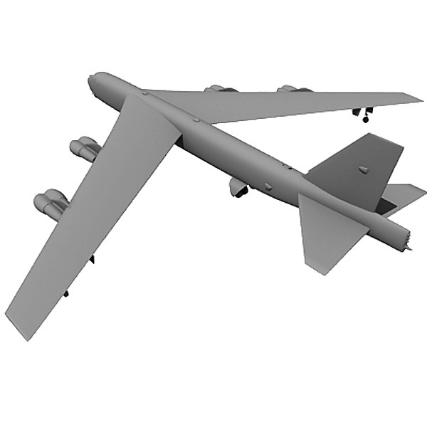 b52 fighter 3d model - B52 Bomber... by Gandoza
