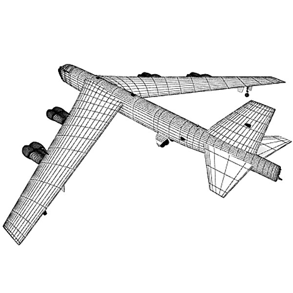 b52 fighter 3d model - B52 Bomber... by Gandoza