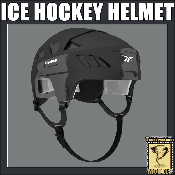 ice hockey helmet standard 3d 3ds - Ice Hockey Helmet - Standard by Tornado Studio