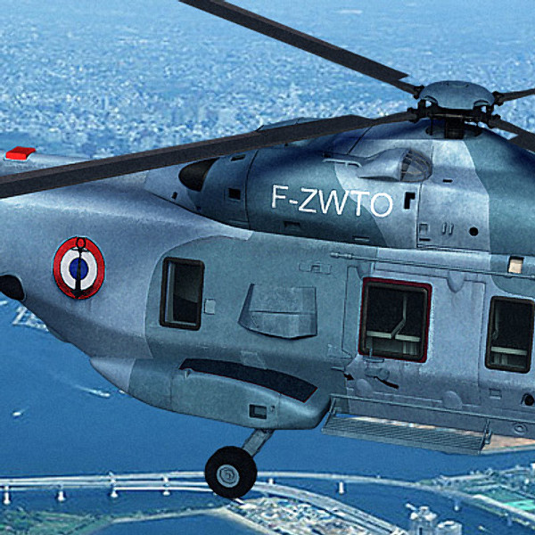 3d model european helicopter nh90 - NH90 helicopter (FR) by earth art