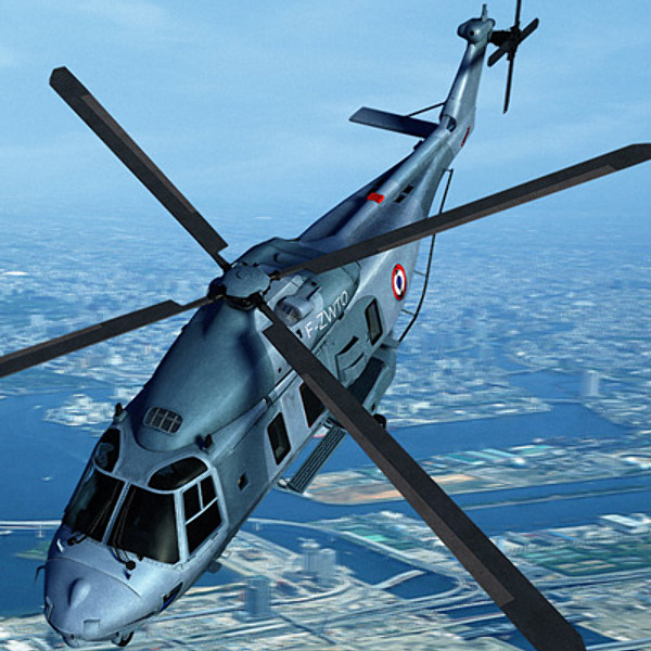 3d model european helicopter nh90 - NH90 helicopter (FR) by earth art