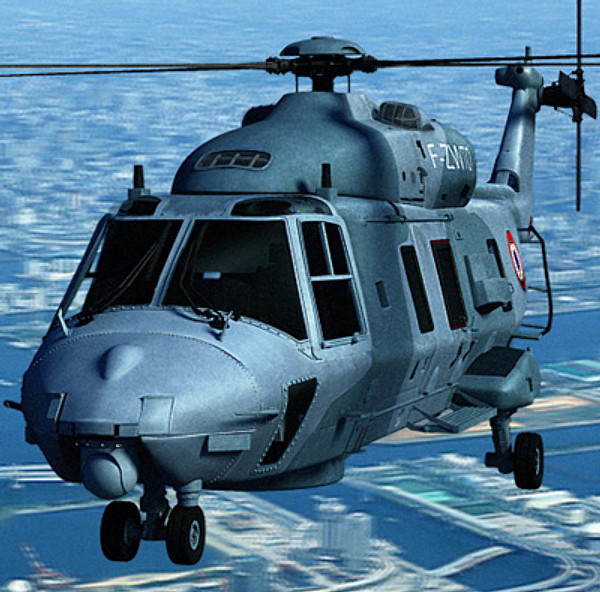 3d model european helicopter nh90 - NH90 helicopter (FR) by earth art