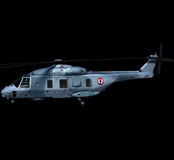3d model european helicopter nh90 - NH90 helicopter (FR) by earth art
