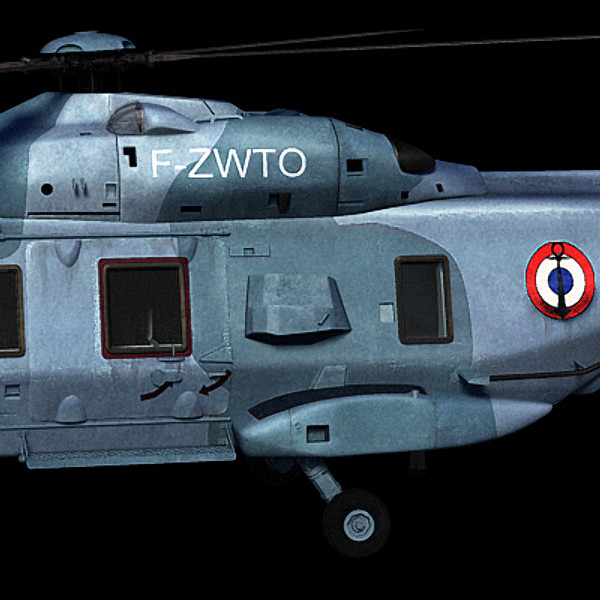 3d model european helicopter nh90 - NH90 helicopter (FR) by earth art