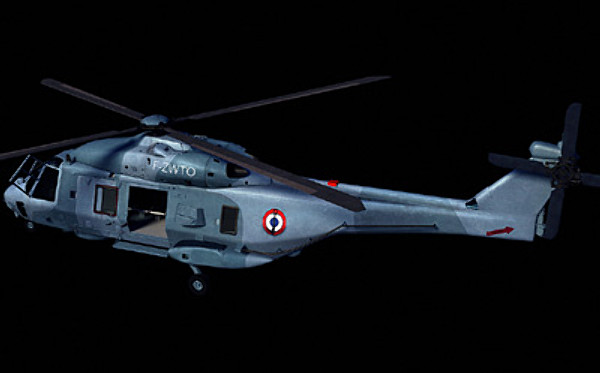 3d model european helicopter nh90 - NH90 helicopter (FR) by earth art