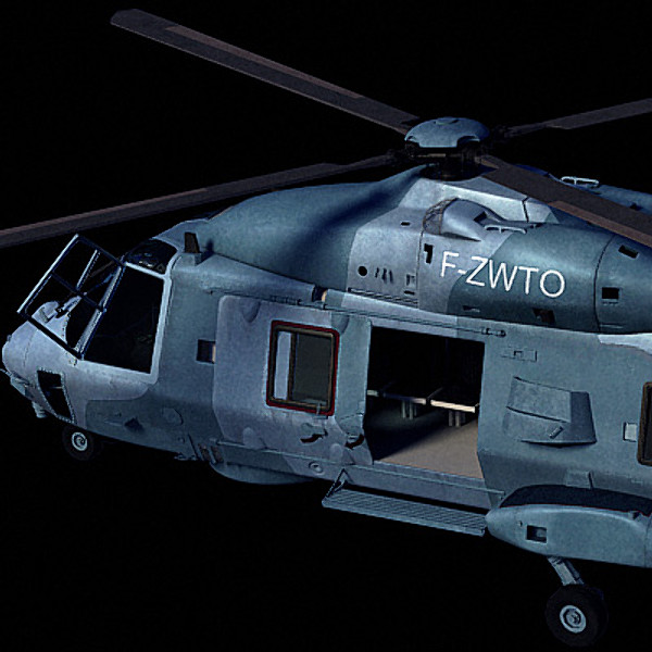 3d model european helicopter nh90 - NH90 helicopter (FR) by earth art
