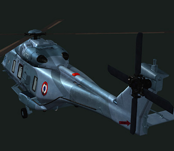 3d model european helicopter nh90 - NH90 helicopter (FR) by earth art