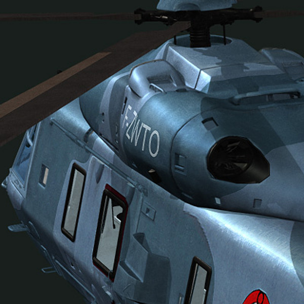 3d model european helicopter nh90 - NH90 helicopter (FR) by earth art