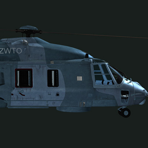 3d model european helicopter nh90 - NH90 helicopter (FR) by earth art