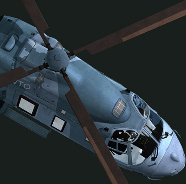 3d model european helicopter nh90 - NH90 helicopter (FR) by earth art