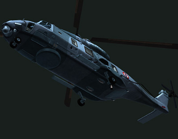 3d model european helicopter nh90 - NH90 helicopter (FR) by earth art