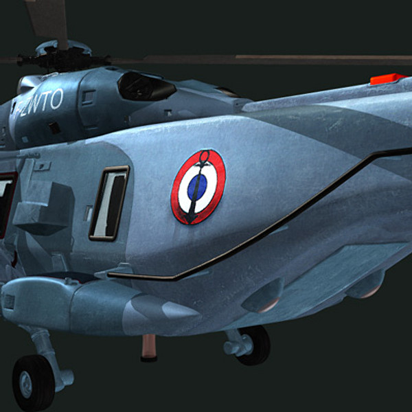 3d model european helicopter nh90 - NH90 helicopter (FR) by earth art