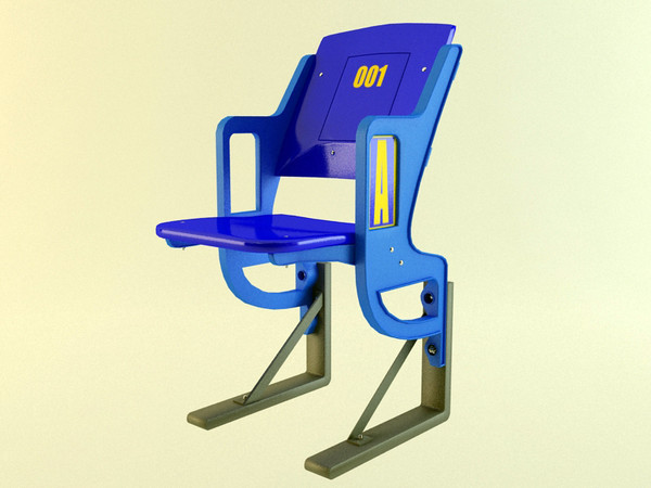 stadium seats 3d 3ds - Stadium Seat by Tornado Studio
