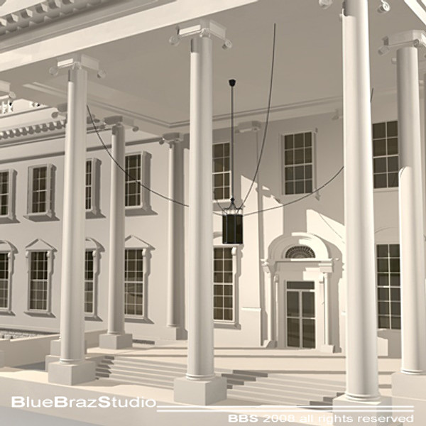 3d model white house - White House... by BraZ