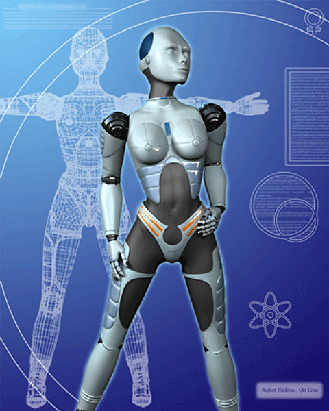 male robot android horse 3d model - Robot Android Collection by Ideas Unlimited