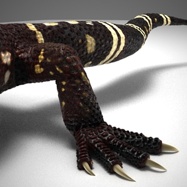 3d gila lizard beaded - BeadedLizard_3DS.zip by Short Bus