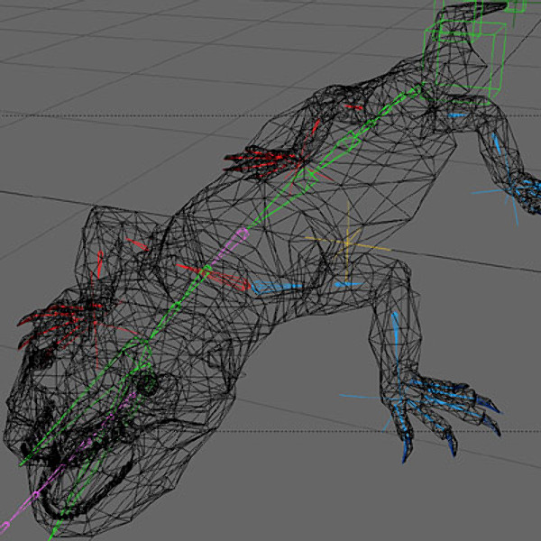 3d gila lizard beaded - BeadedLizard_3DS.zip by Short Bus