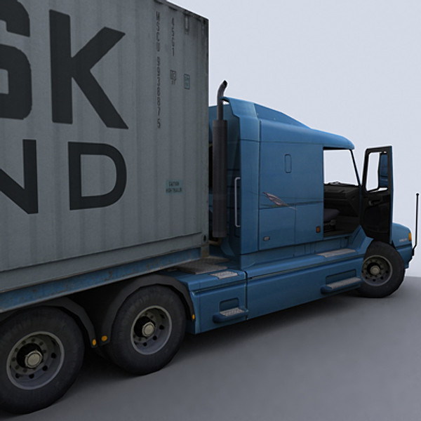 3d container truck - Container Truck 1 by papillon