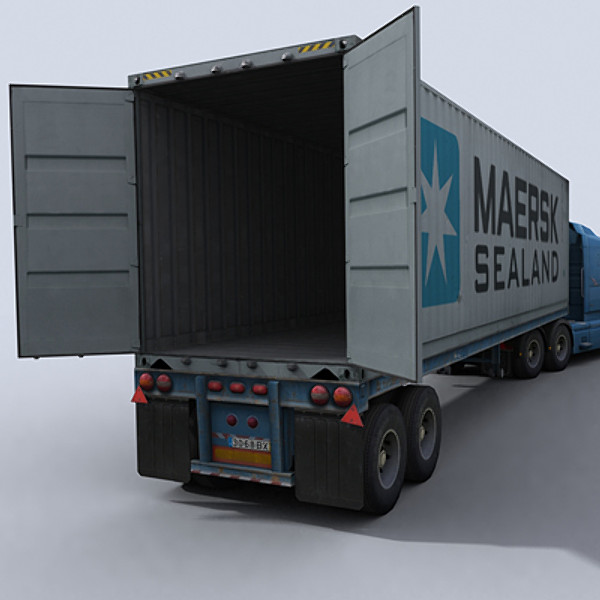 3d container truck - Container Truck 1 by papillon