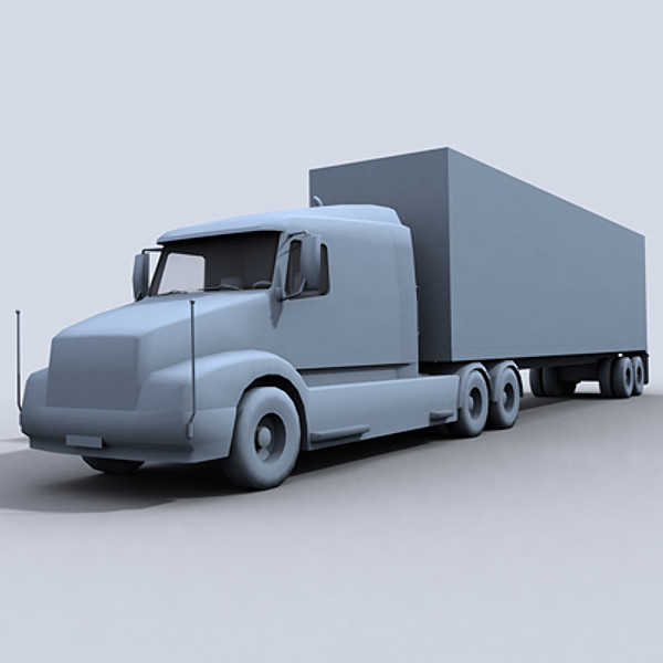 3d container truck - Container Truck 1 by papillon