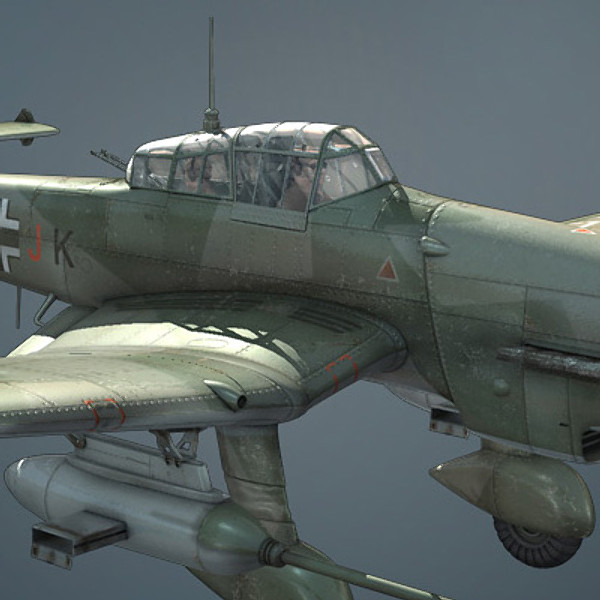 cinema4d stuka g2 87 - Ju 87G2 Stuka by Warag