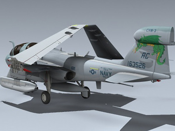 3d model of ea-6b prowler vaq-130 - EA-6B Prowler (VAQ-130) by Mesh Factory