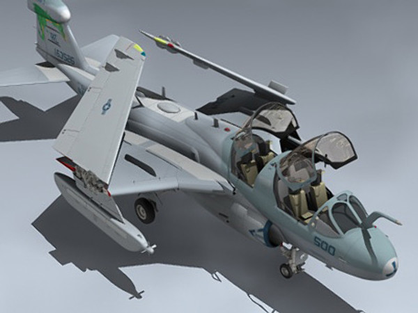 3d model of ea-6b prowler vaq-130 - EA-6B Prowler (VAQ-130) by Mesh Factory
