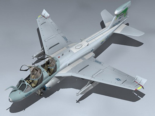 3d model of ea-6b prowler vaq-130 - EA-6B Prowler (VAQ-130) by Mesh Factory