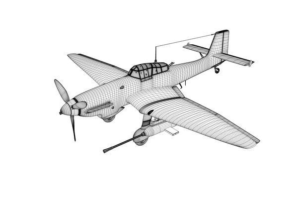 cinema4d stuka g2 87 - Ju 87G2 Stuka by Warag