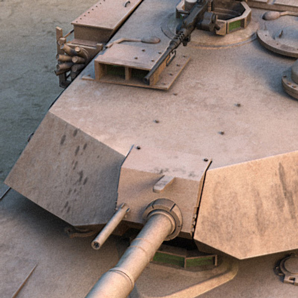 3d model m1a1 abrams battle tank - M1A1 Abrams US tank by earth art