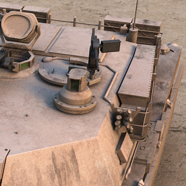 3d model m1a1 abrams battle tank - M1A1 Abrams US tank by earth art