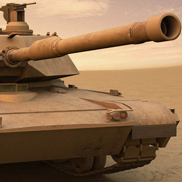 3d model m1a1 abrams battle tank - M1A1 Abrams US tank by earth art