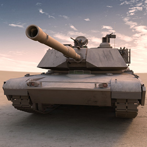 3d model m1a1 abrams battle tank - M1A1 Abrams US tank by earth art