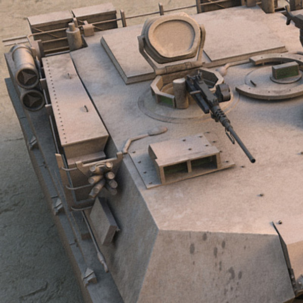 3d model m1a1 abrams battle tank - M1A1 Abrams US tank by earth art
