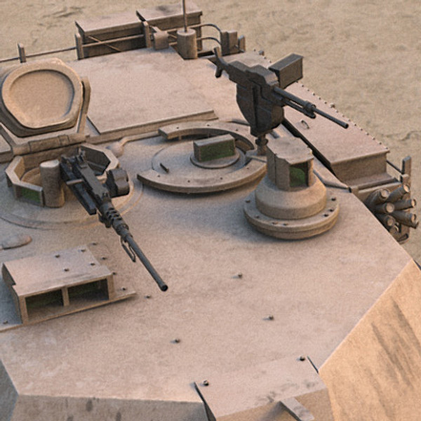 3d model m1a1 abrams battle tank - M1A1 Abrams US tank by earth art