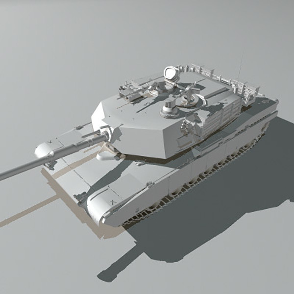 3d model m1a1 abrams battle tank - M1A1 Abrams US tank by earth art