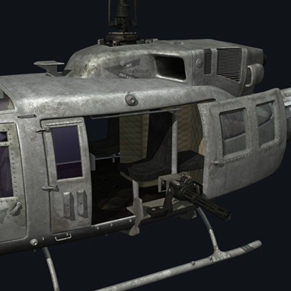 3d helicopter iroquois huey model - UH1N Iroquois(huey) by earth art