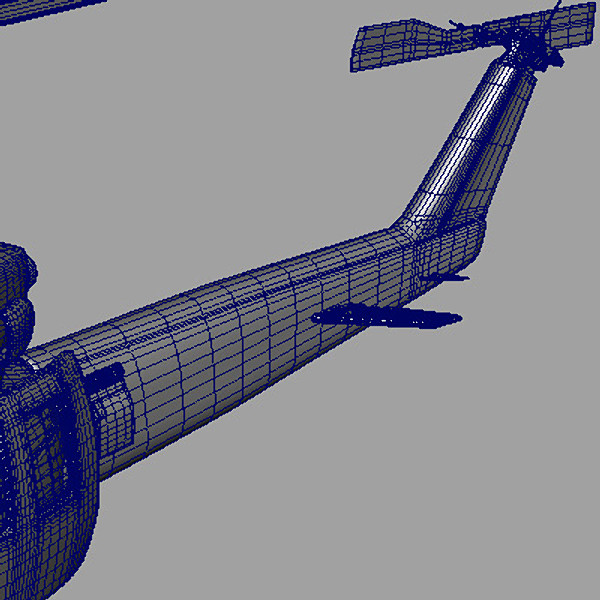 3d helicopter iroquois huey model - UH1N Iroquois(huey) by earth art