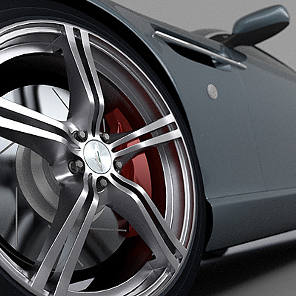 3d model aston martin db9 - Aston Martin DB9 by ArqArt3D