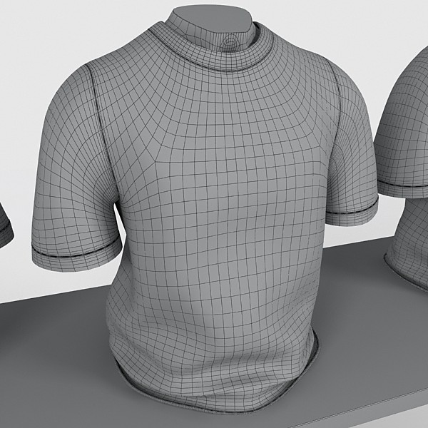 3d model t-shirt table shirts - t-shirt table by DigitalX