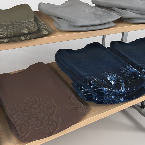 3d model t-shirt table shirts - t-shirt table by DigitalX
