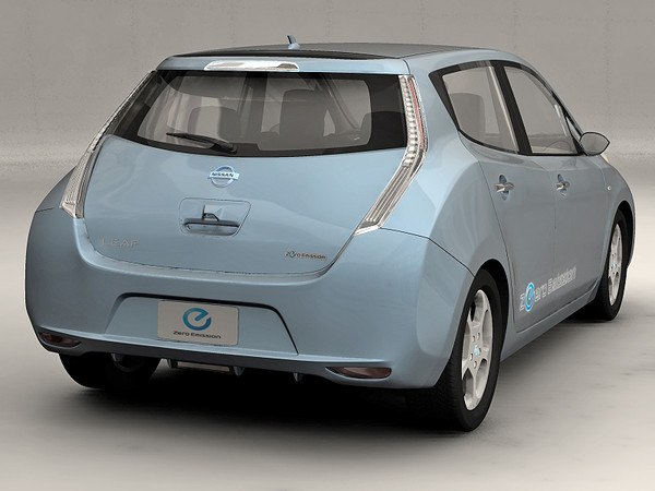 nissan leaf 3d model - 2011 Nissan Leaf... by 3dKen