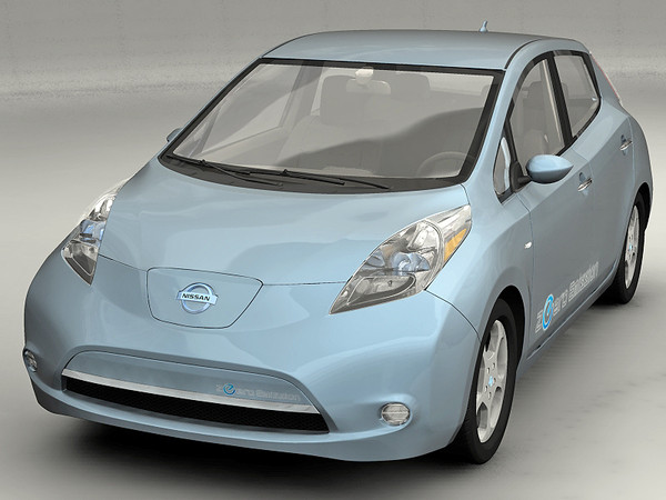 nissan leaf 3d model - 2011 Nissan Leaf... by 3dKen