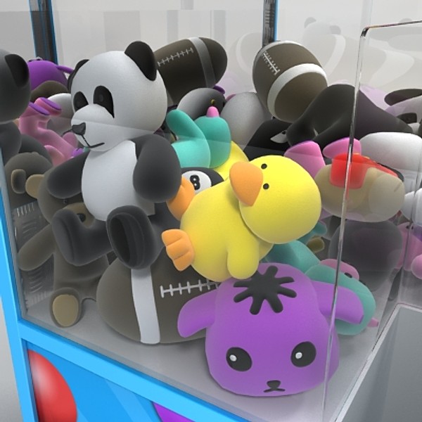 3dsmax arcade crane - arcade crane game by monkeyodoom