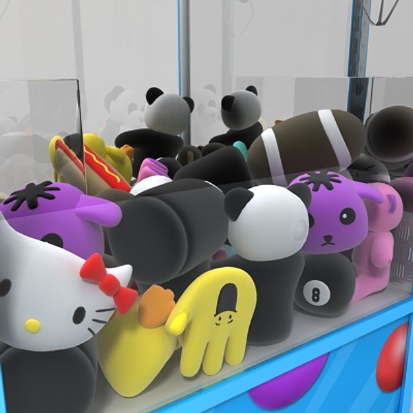 3dsmax arcade crane - arcade crane game by monkeyodoom