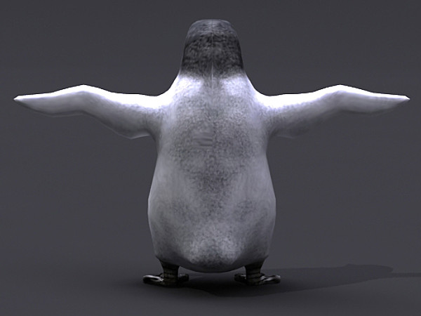 3d emperor penguin chick - Emperor Penguin Chick 2 by fabelar